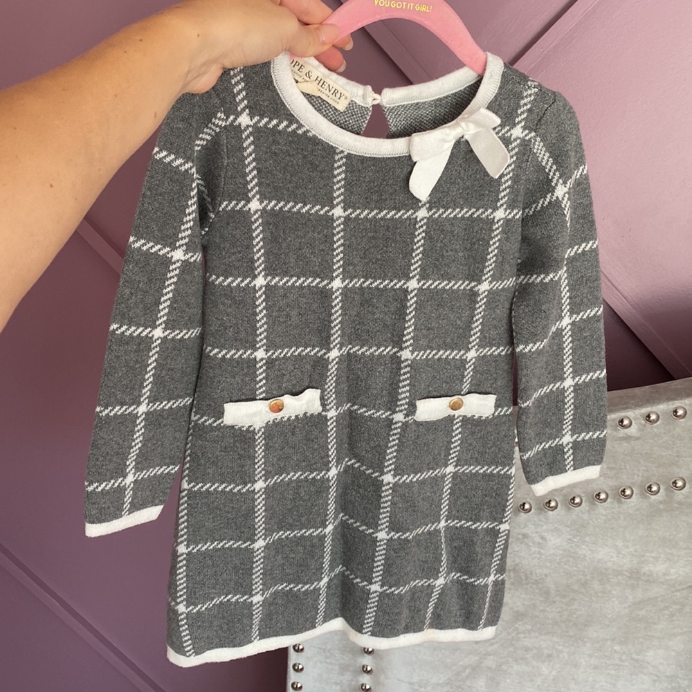 Hope and Henry toddler sweater dress